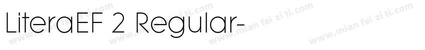 LiteraEF 2 Regular字体转换